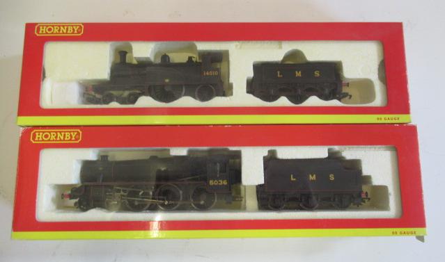 Hornby L.M.S. 5MT 5036, boxed E, and L.M.S. Caledonian Single 14010, boxed E (Est. plus 24% premium Image