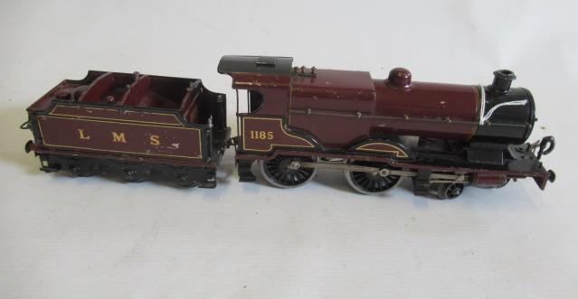 Hornby clockwork L.M.S. Compound 1185, some paint loss, F (Est. plus 24% premium inc. VAT) Image