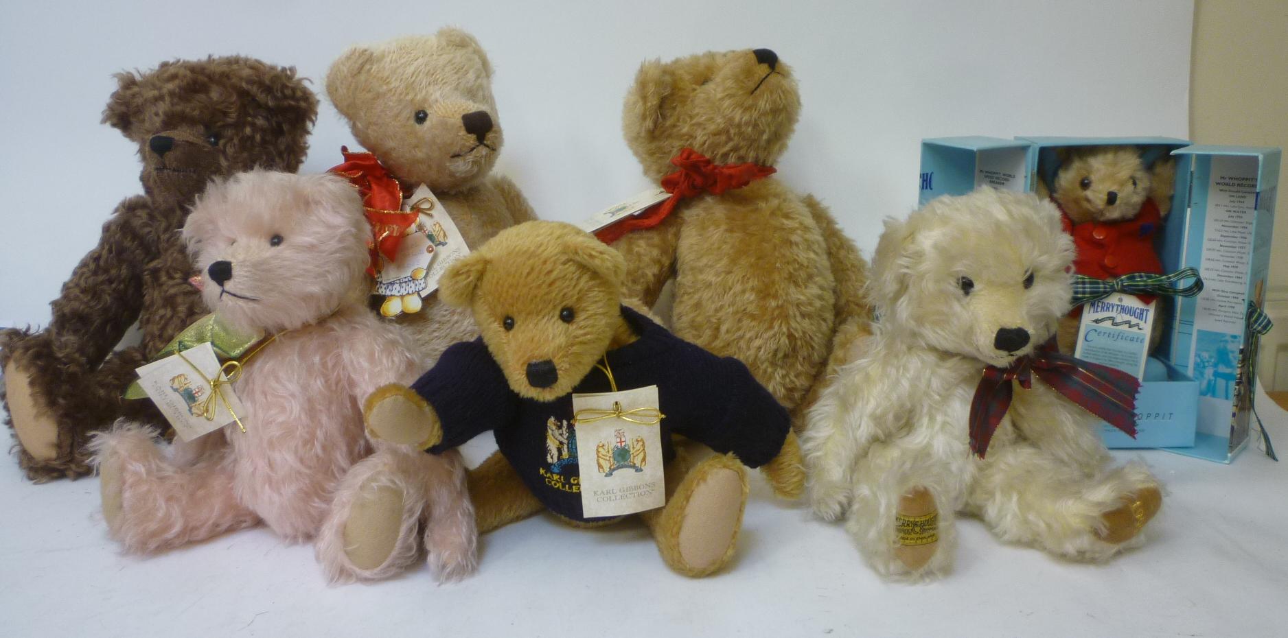 Two Merrythought Replica bears comprising Mister Whoppit Image