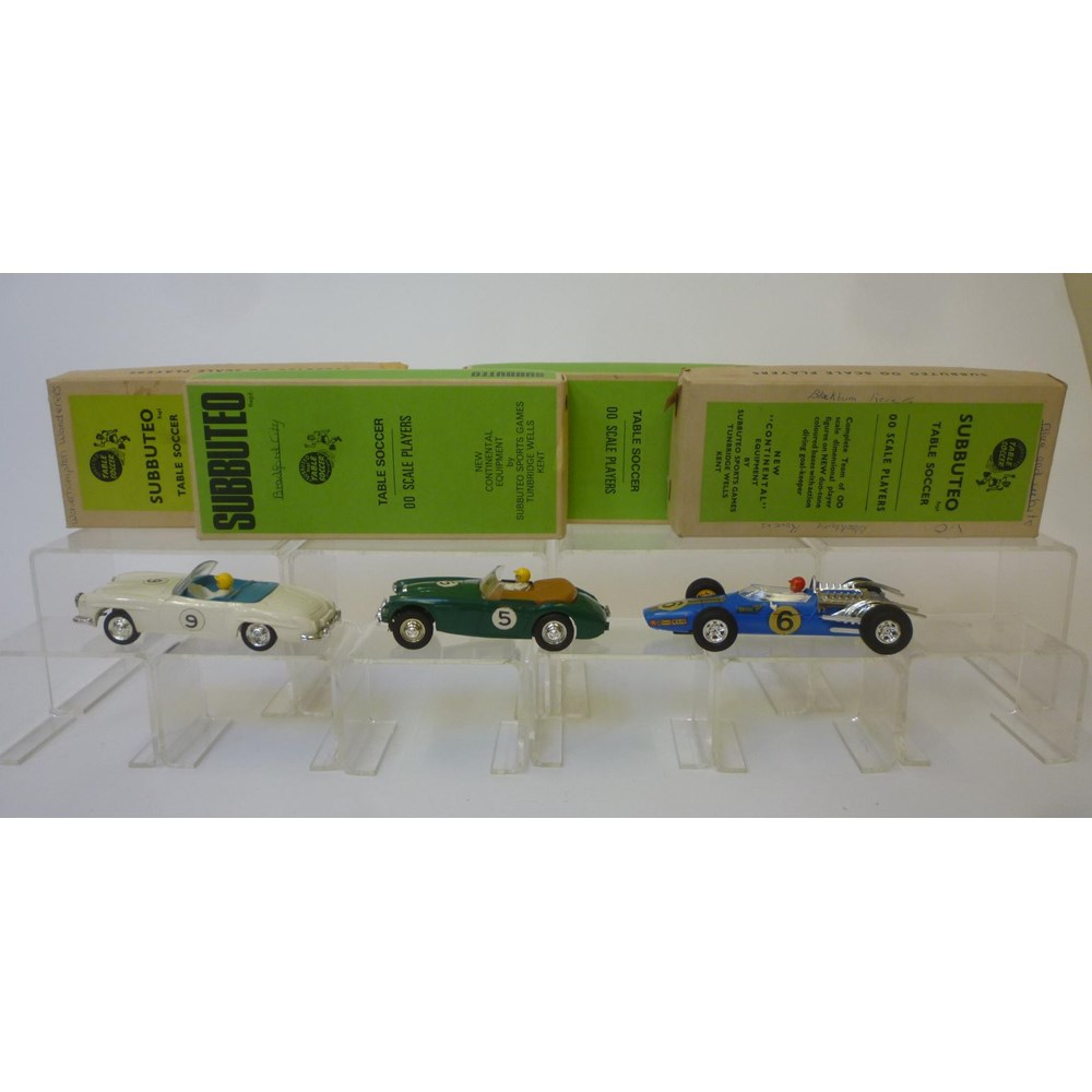 Three Scalextric slot racing cars comprising C14 Matra F1 Image