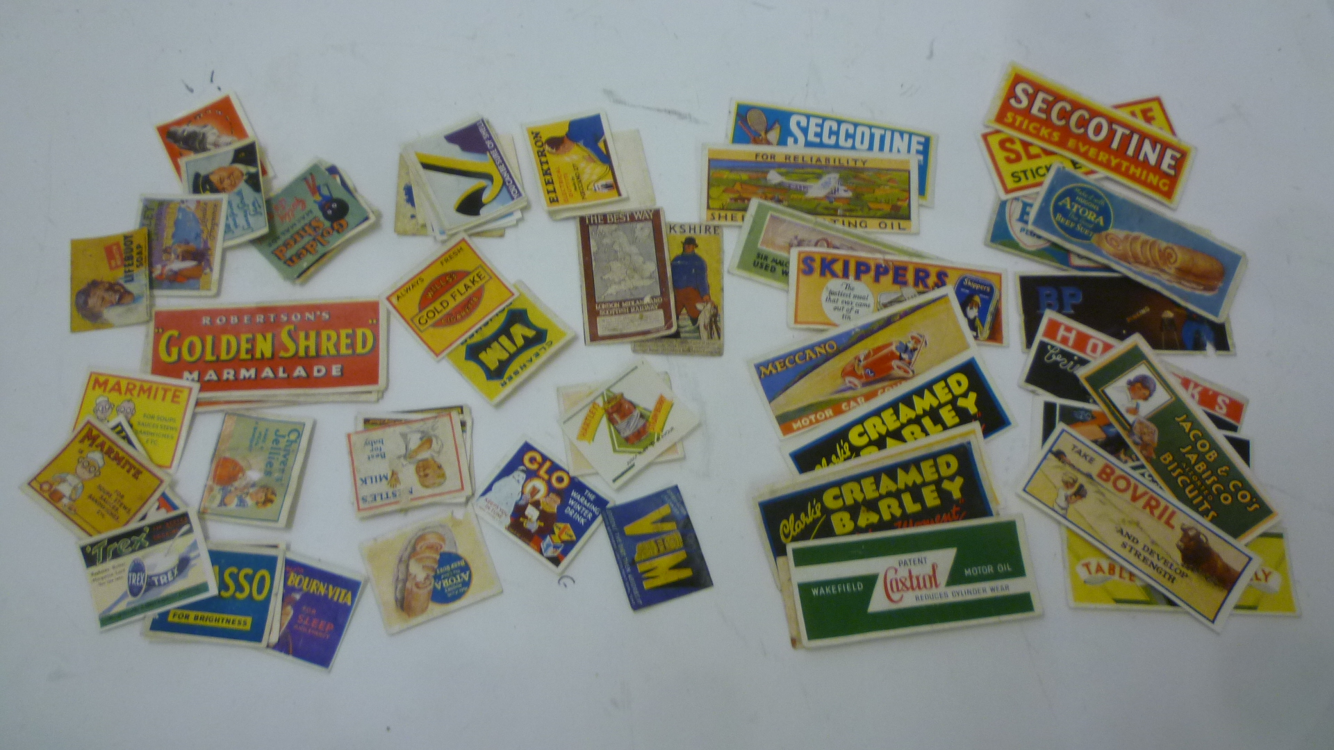 Sixty mainly pre-war Meccano miniature advertising posters Image