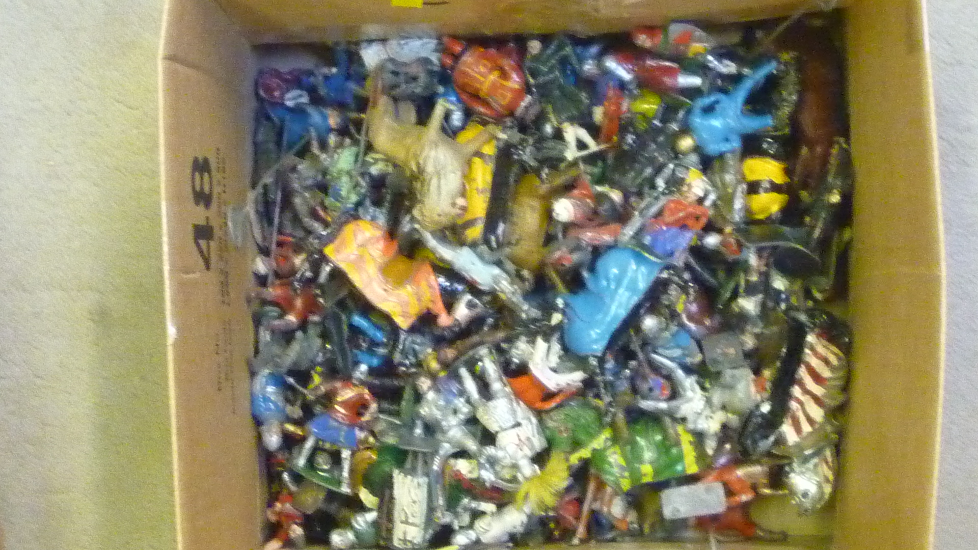 A quantity of lead figures Image