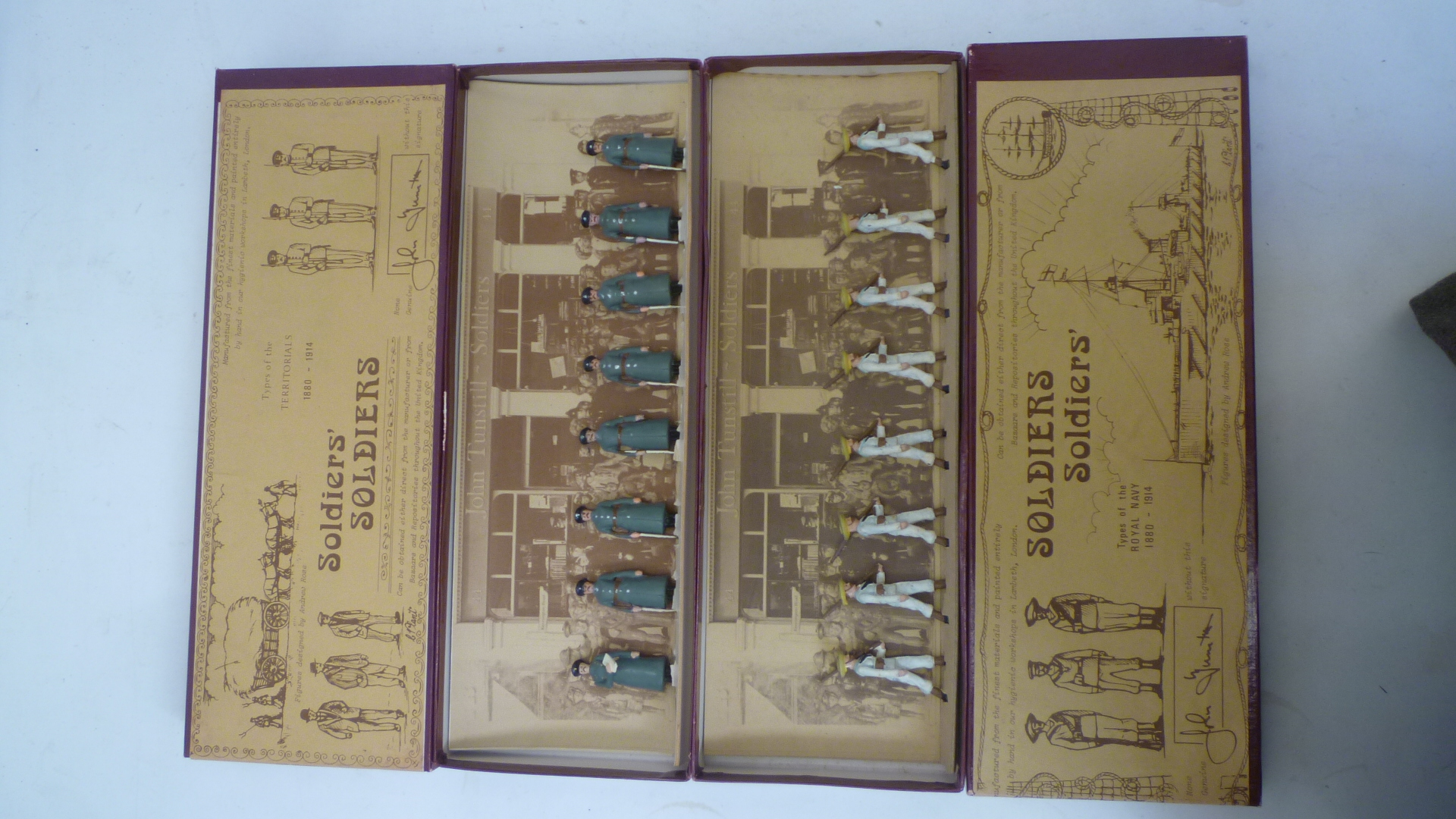 Two sets of 54mm lead "Soldiers' Soldiers" by John Tunstill Image
