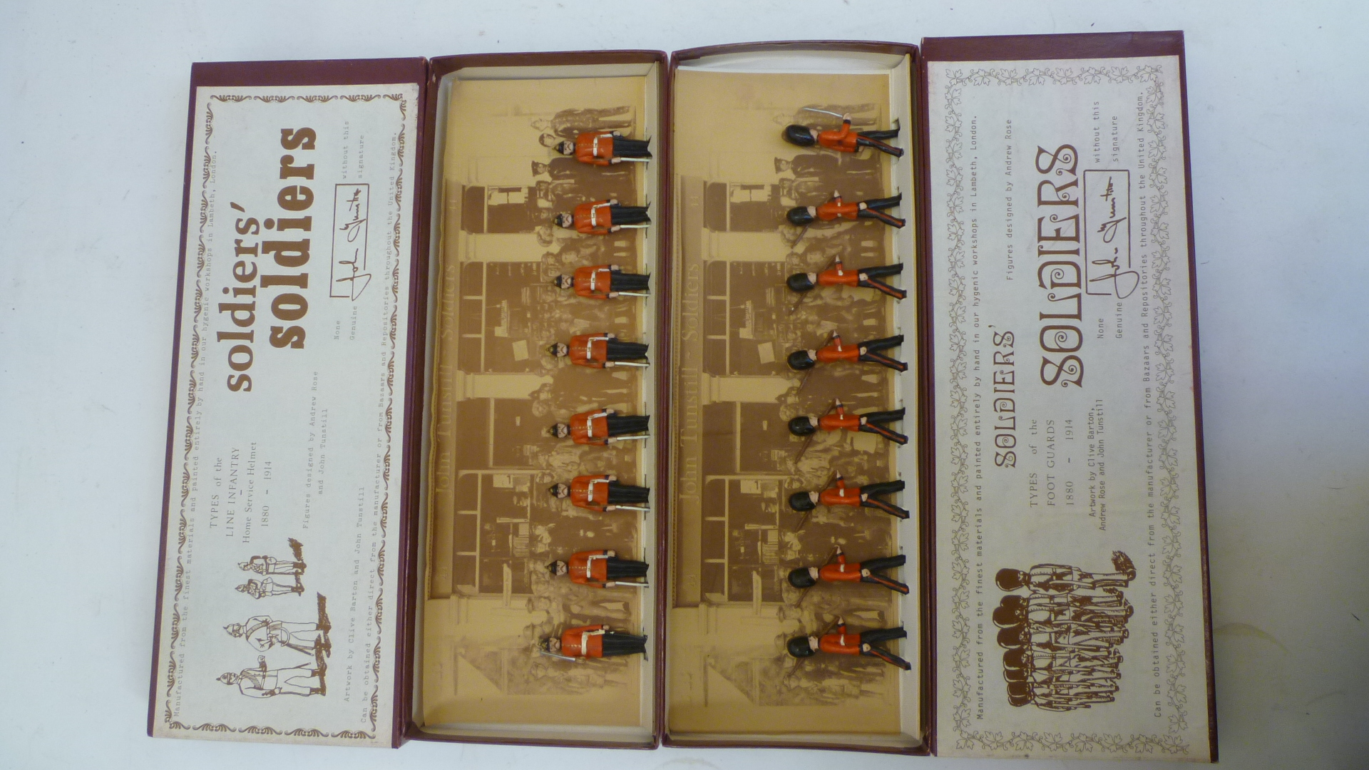Two sets of 54mm lead "Soldiers' Soldiers" by John Tunstill Image