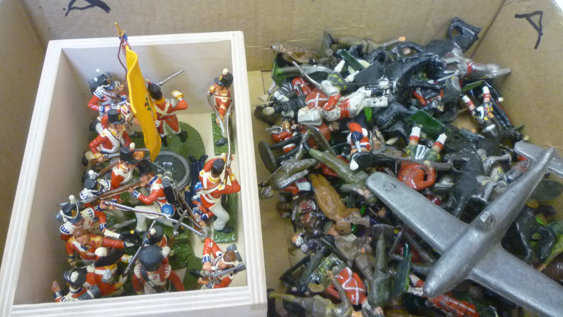 Sixteen handmade and painted Napoleonic figures Image