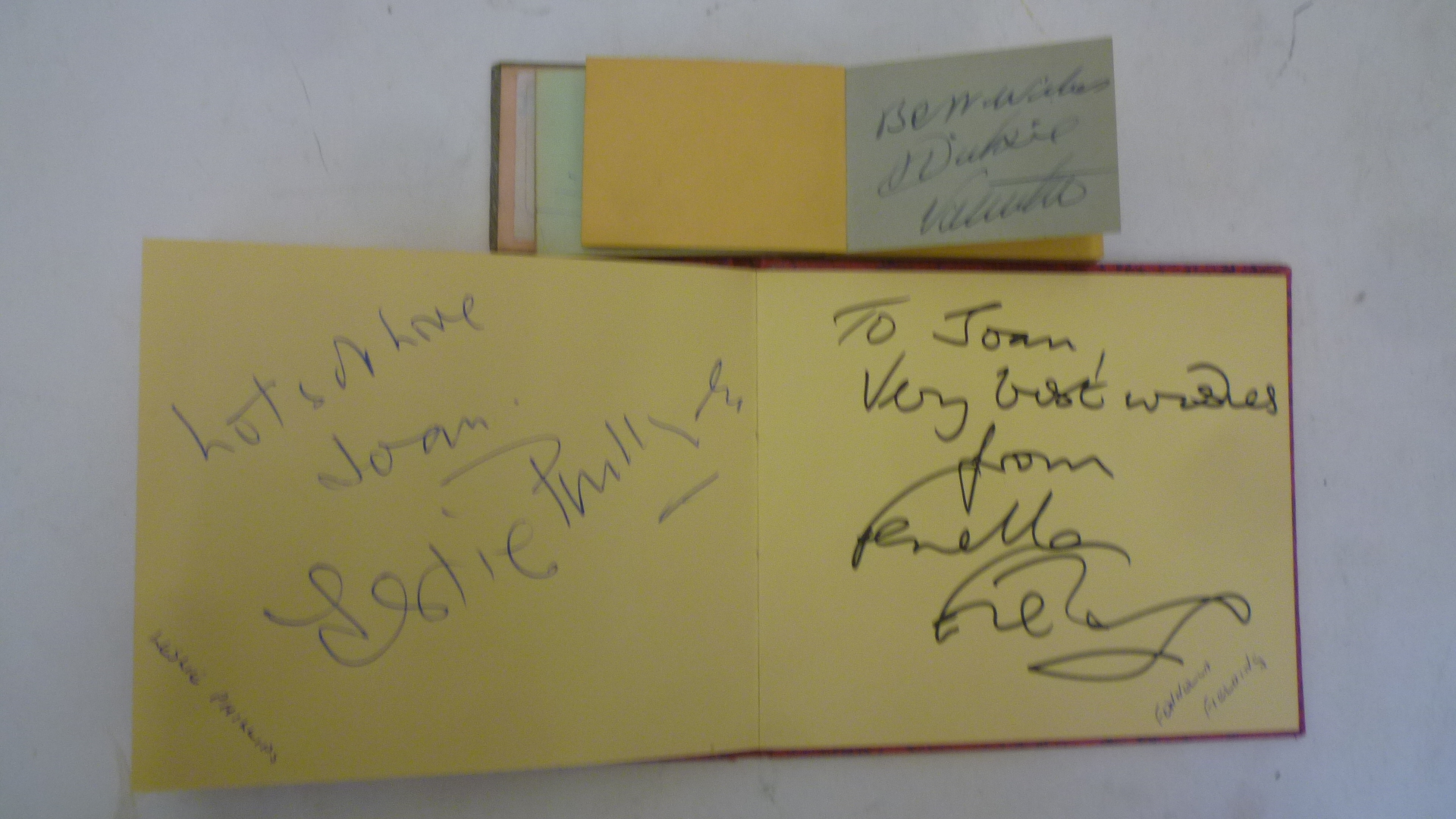 Two albums containing autographs of Winifred Atwell Image
