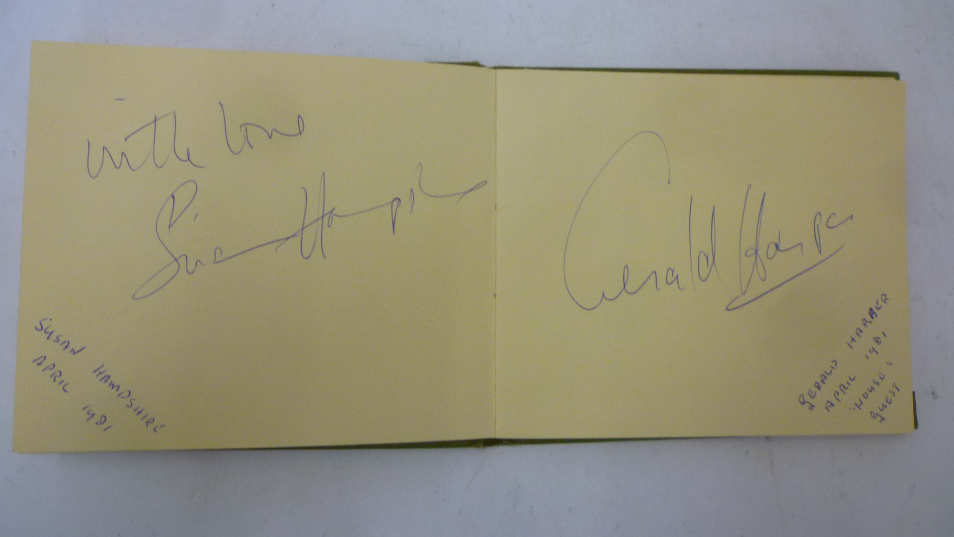 An album containing autographs of Cilla Black Image