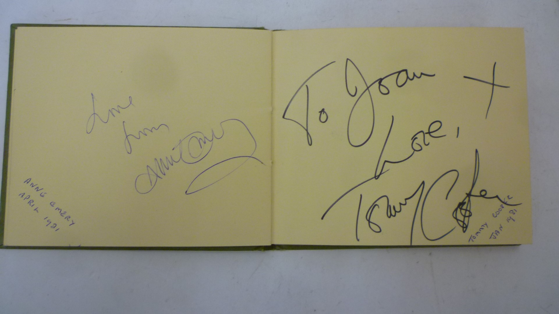 An album containing autographs of Cilla Black Image