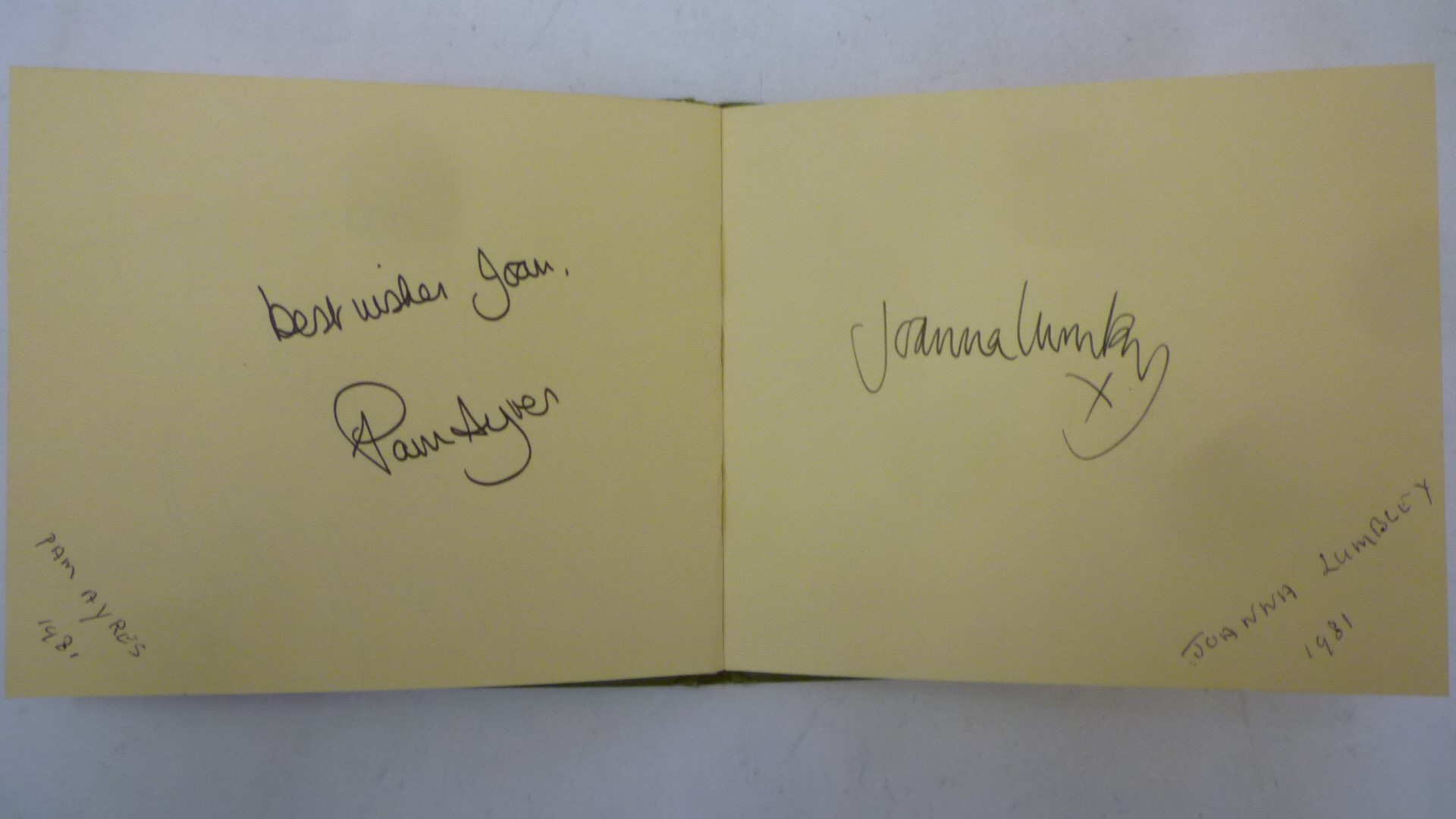 An album containing autographs of Cilla Black Image