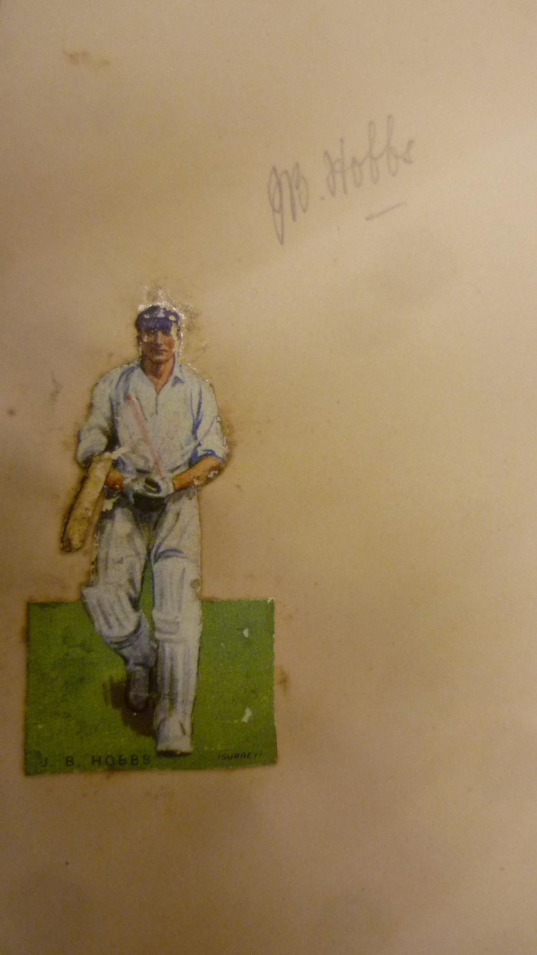 An album of autographs featuring Cricketers of the 1930's and 1940's including Hedley Verity Image