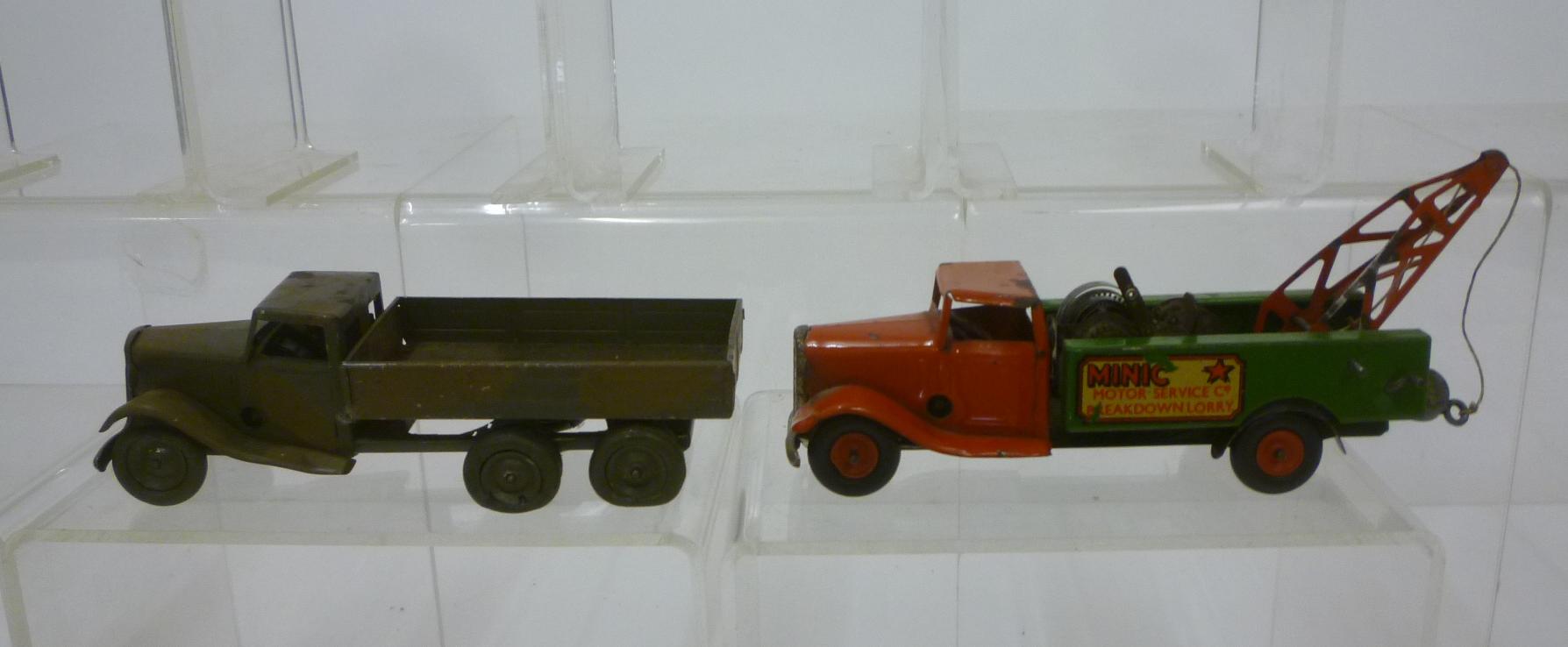 Two Minic clockwork vehicles Image