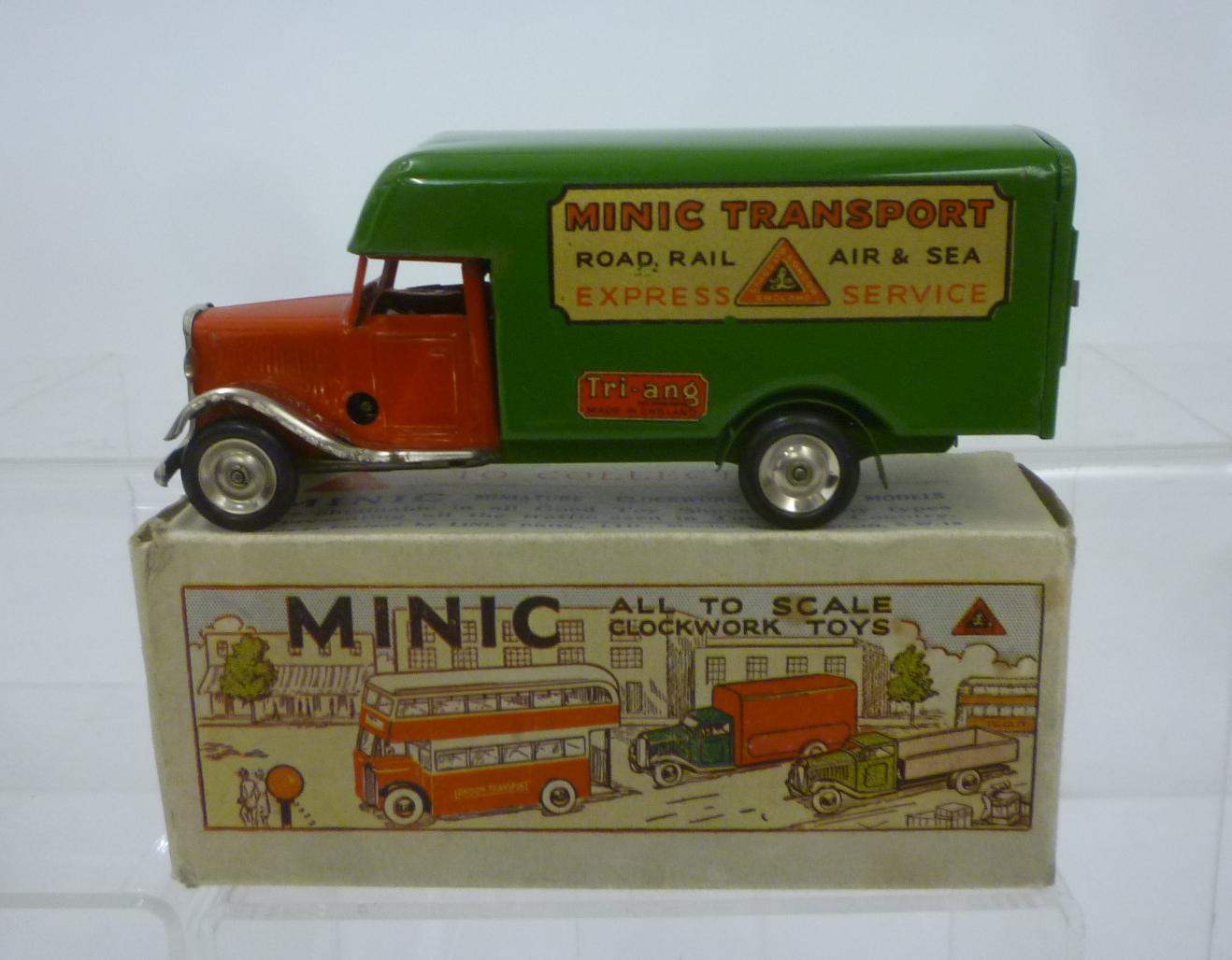 A Minic Luton delivery van Image