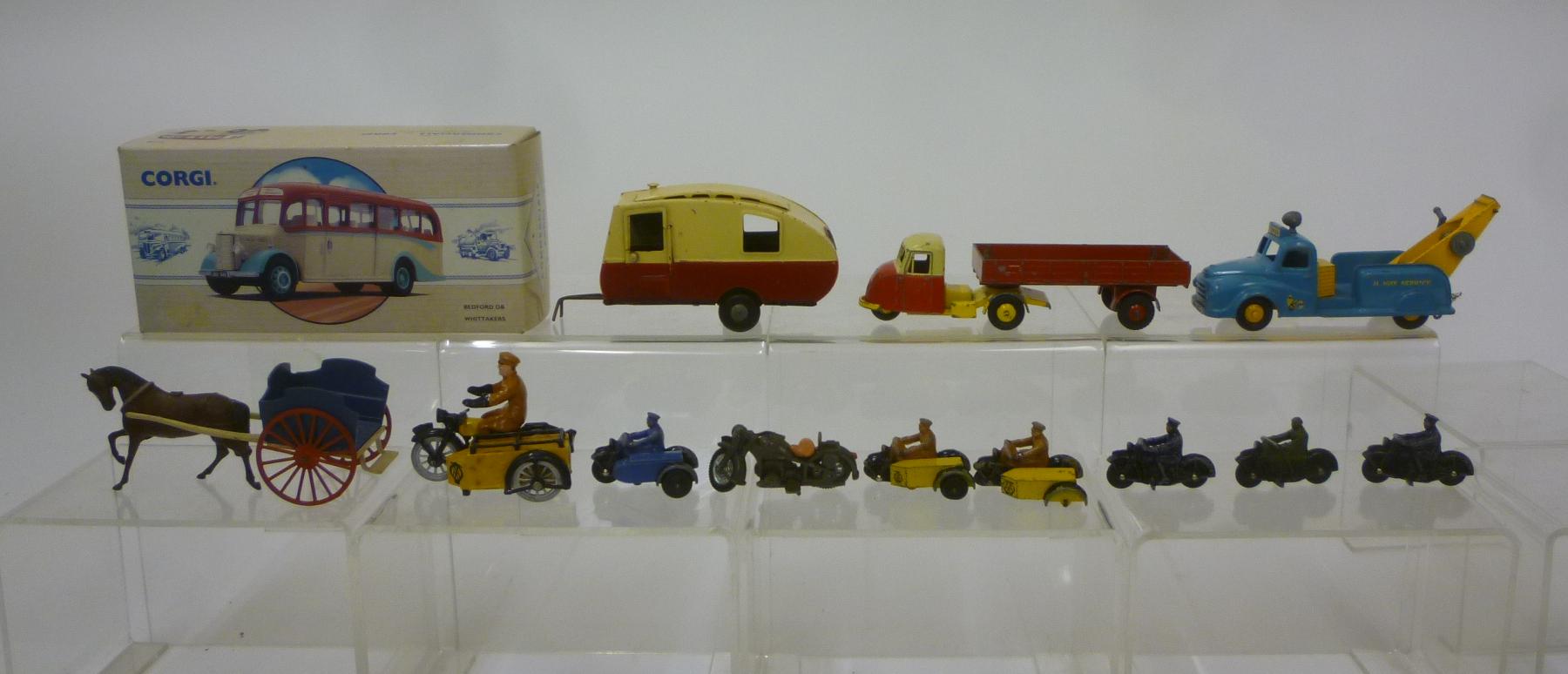 Three Dinky AA/RAC motorcyclists Image