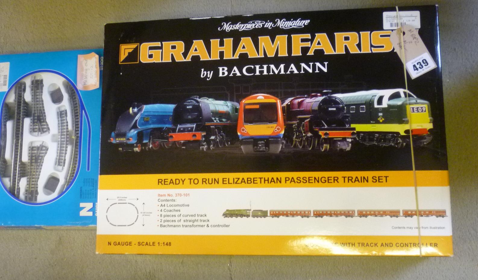 Graham Farish N Gauge train set with A4 locomotive 4 Image