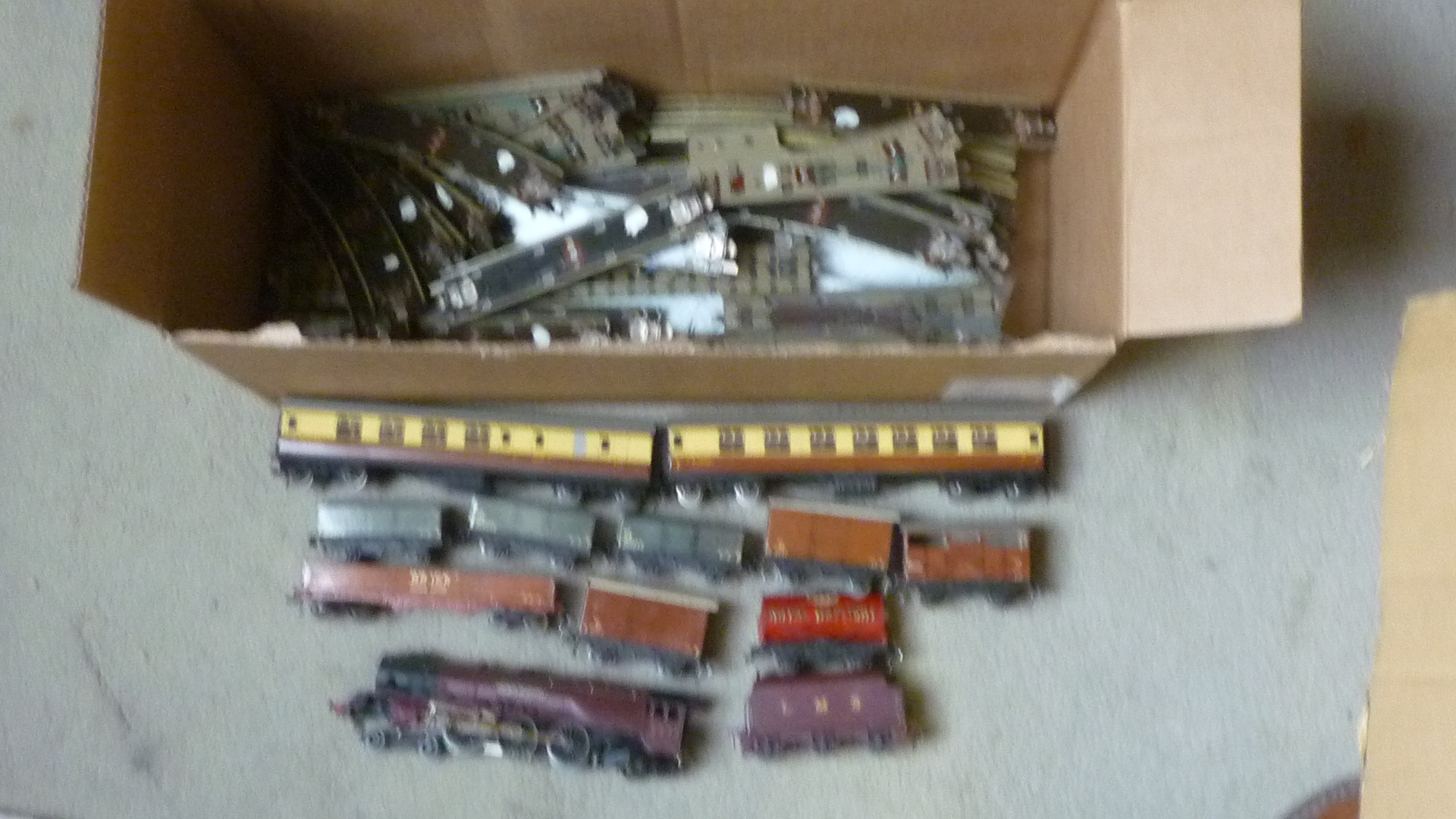 Playworn Hornby Dublo trains including Duchess of Athol locomotive Image
