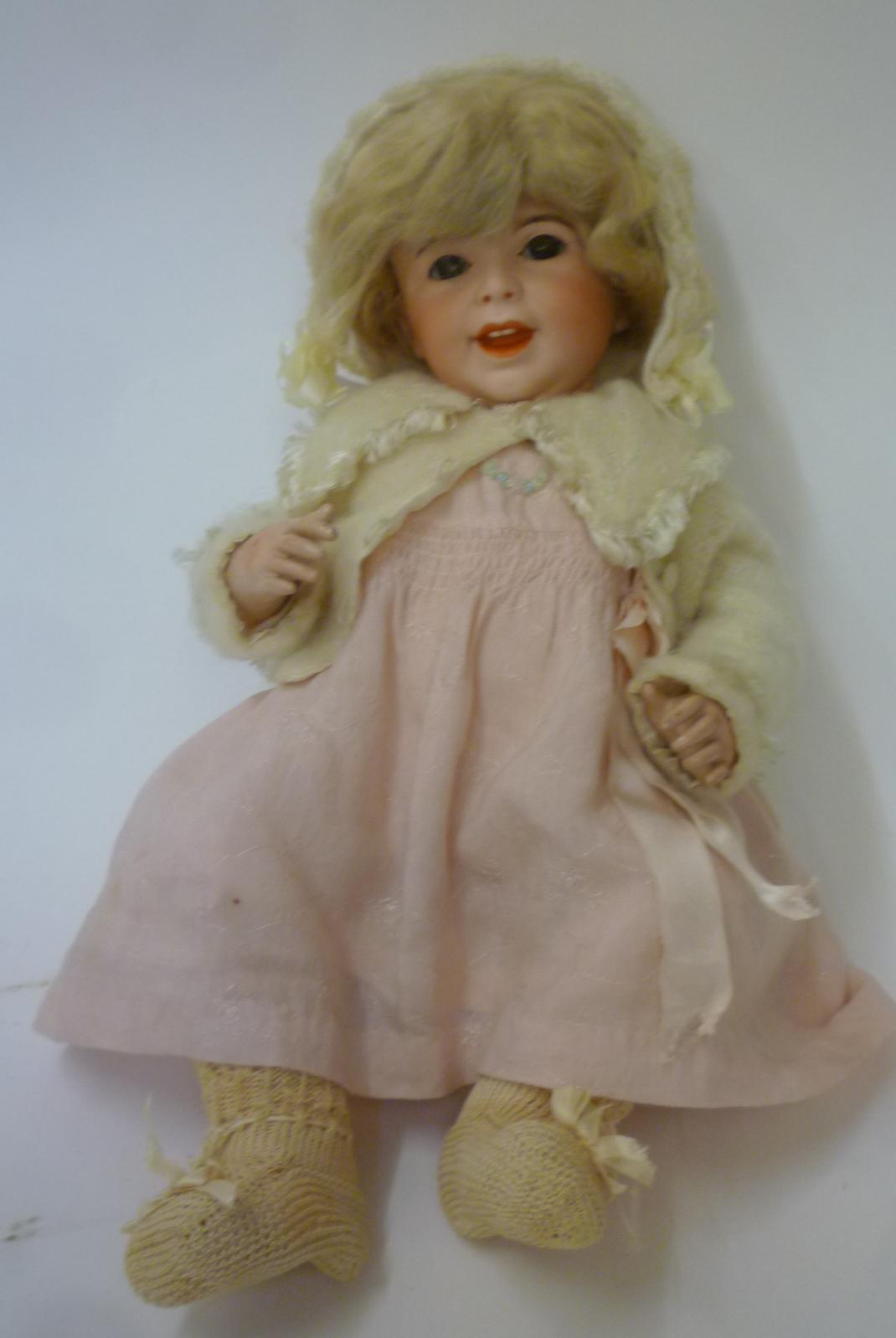 A French SFBJ bisque head laughing Jumeau doll Image