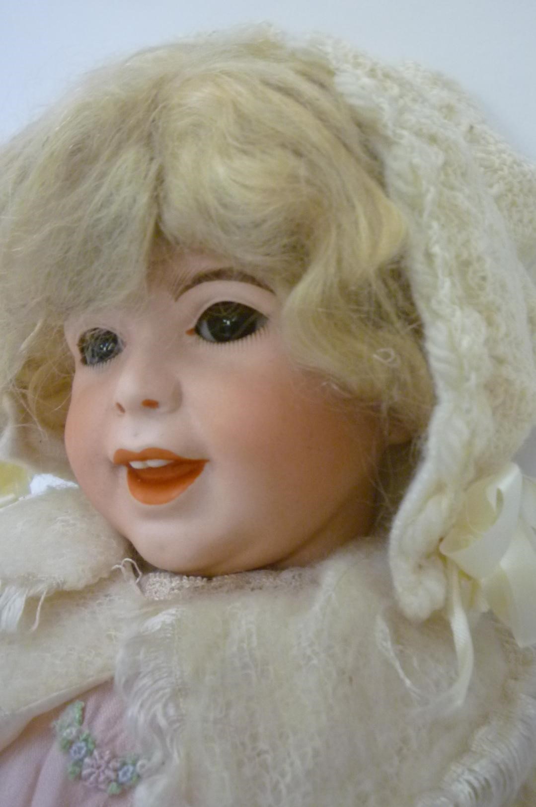 A French SFBJ bisque head laughing Jumeau doll Image