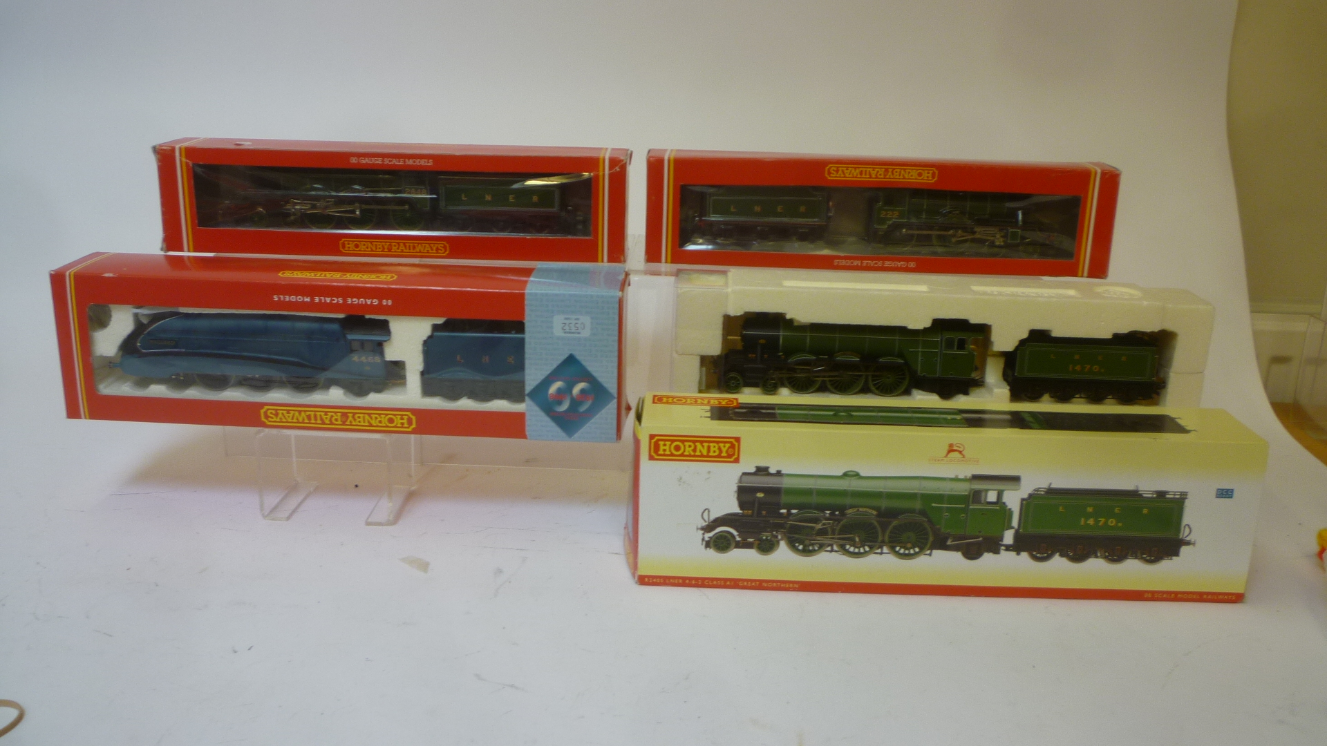 Four Hornby locomotives comprising L.N.E.R. Flying Scotsman Image
