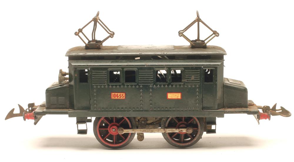 Hornby clockwork Swiss electric locomotive 10655 in dark green Image