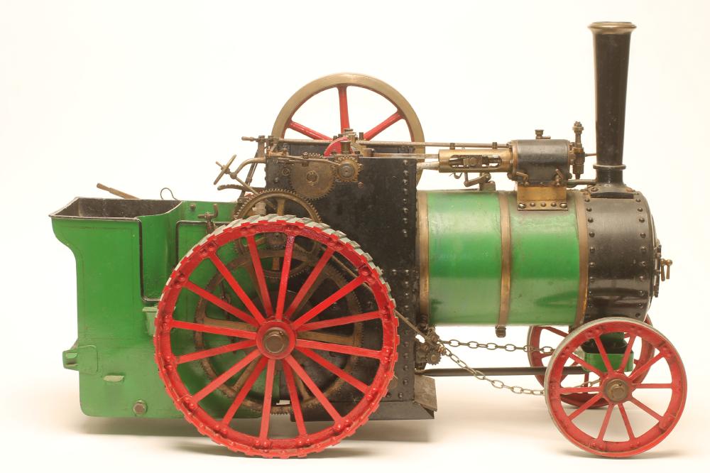 Freelance coal fired traction engine with reversing single cylinder cab controls including regulator Image