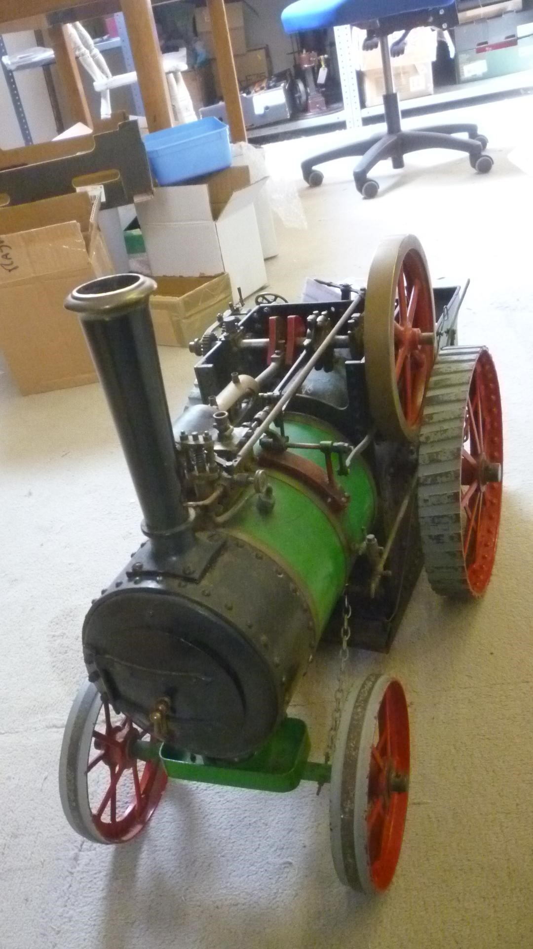 Freelance coal fired traction engine with reversing single cylinder cab controls including regulator Image