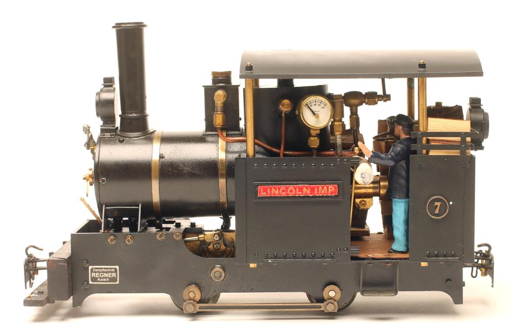 Twin cylinder live steam 0-4-0 Logging locomotive Image