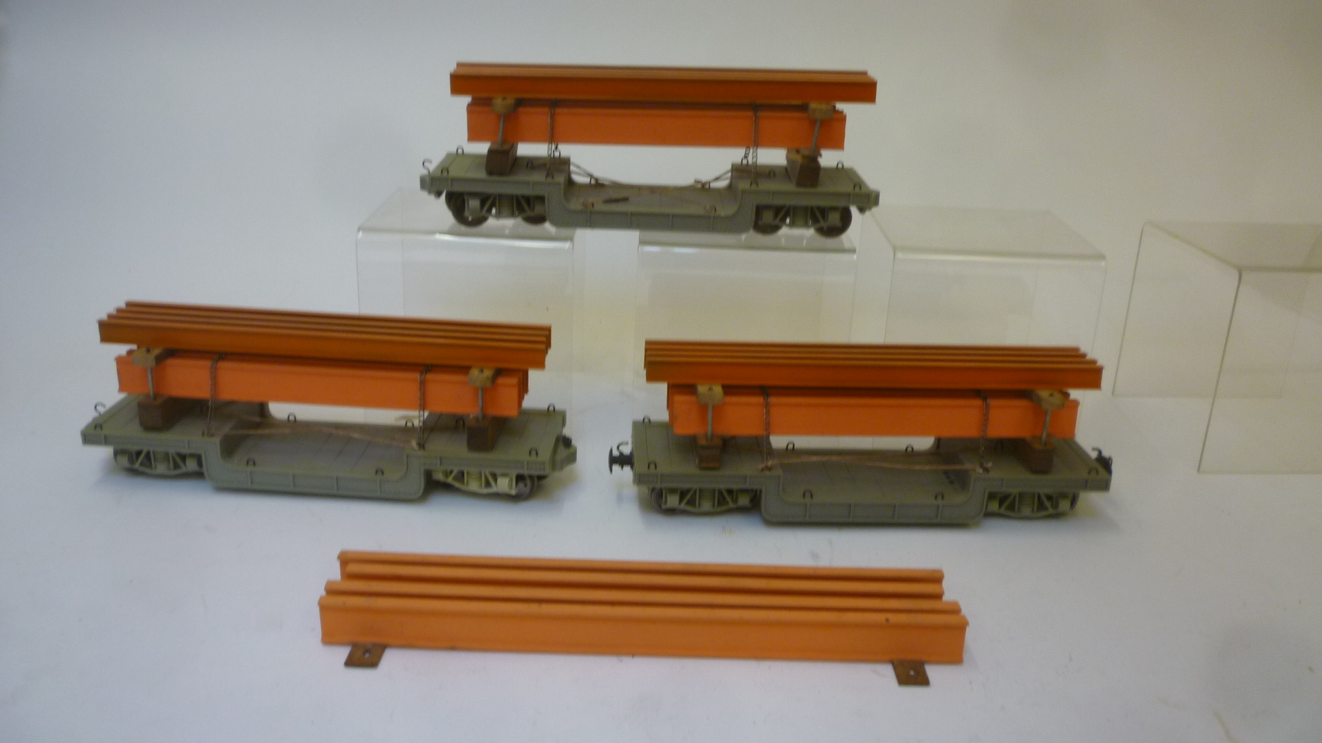 Three bogie bolster wagons by Swif Image