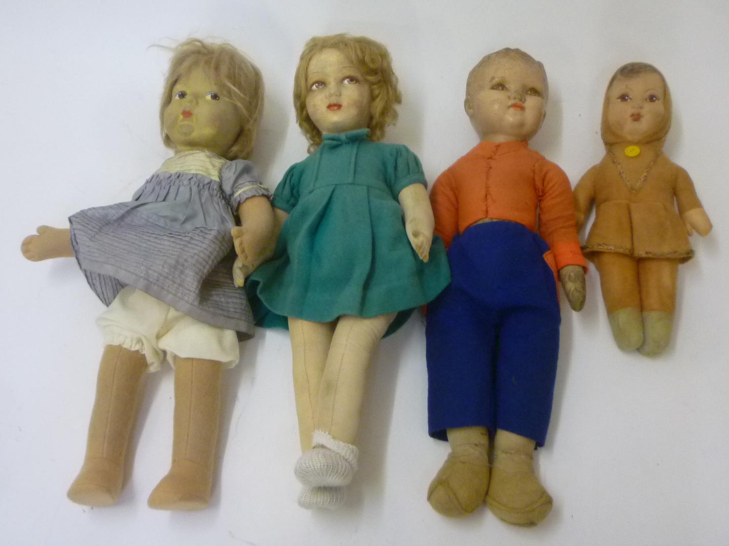 A Deans Ragbook doll with composition head Image
