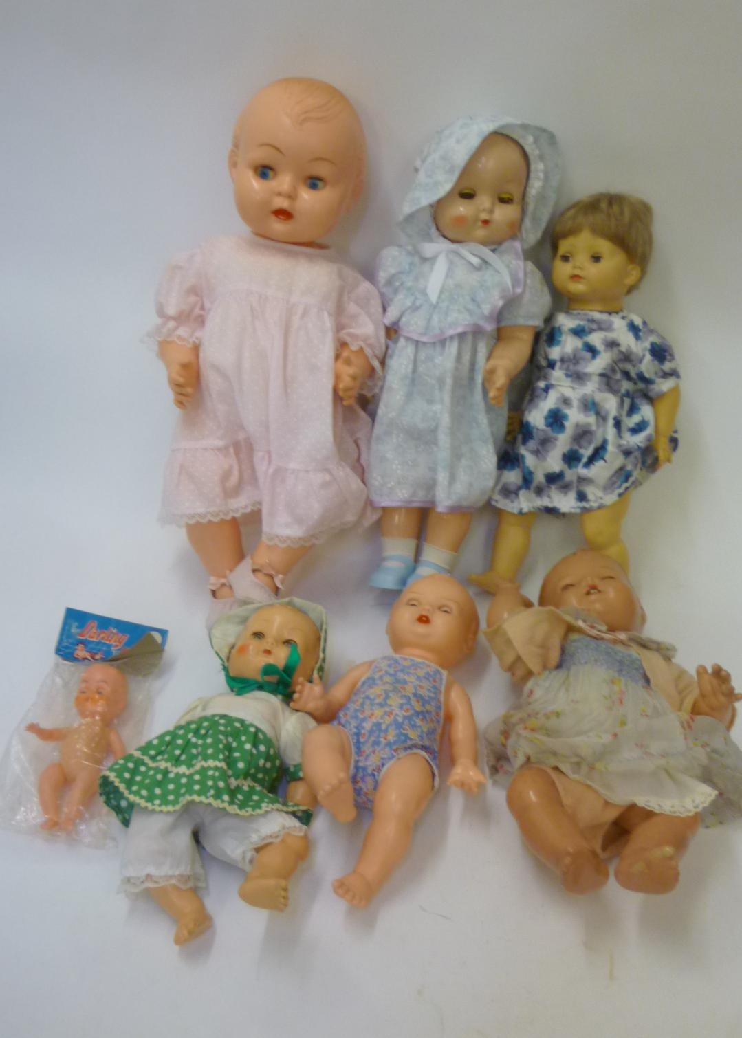 Two Roddy plastic dolls with sleeping eyes Image