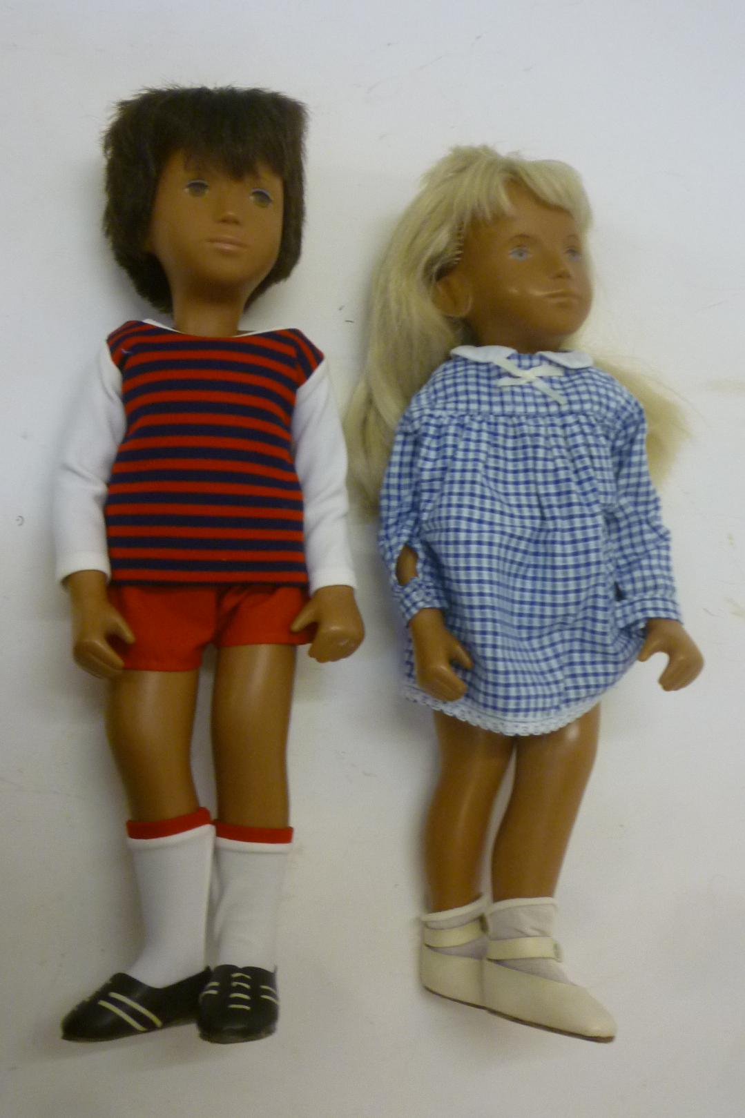 Two Sasha dolls "Sasha Blonde" and "Gregor Dark" Image