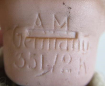 Three Armand Marseille bisque head dolls Image