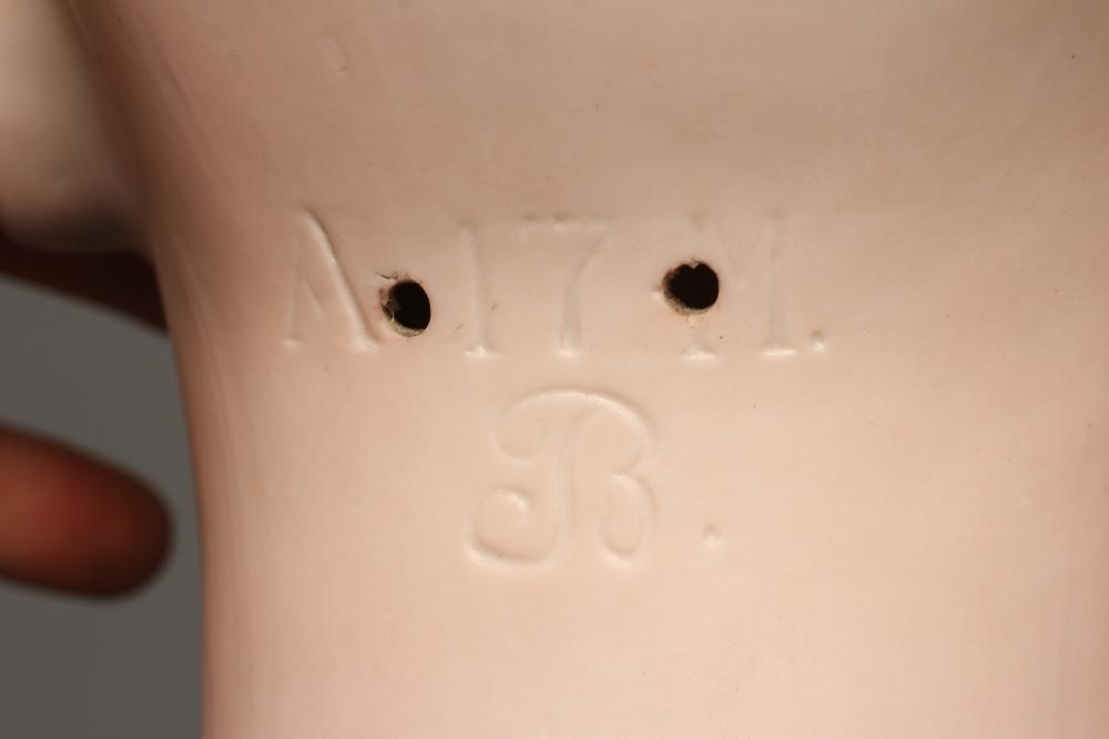 A very large Armand Marseille bisque head doll possibly modelled as Queen Victoria Image