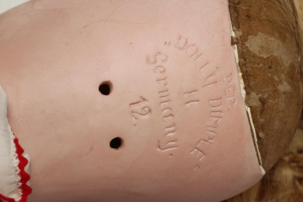 A Hamburger & Co. bisque socket head Dolly Dimple Image