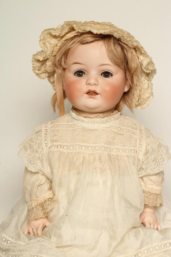 A Heubach bisque socket head doll Image