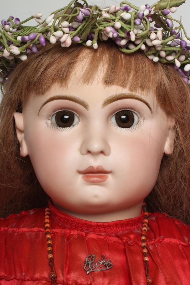 A Tete Jumeau bisque socket head doll Image