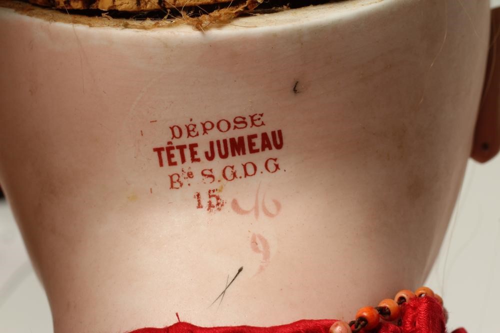 A Tete Jumeau bisque socket head doll Image