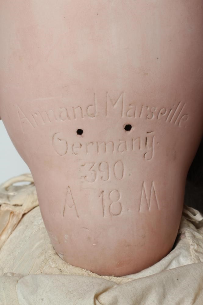 A large Armand Marseille bisque socket head doll Image
