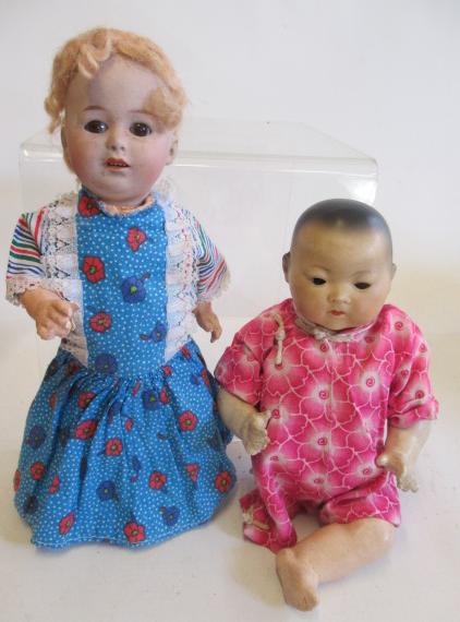 A Heubach bisque socket head doll Image