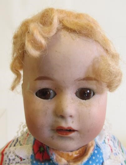 A Heubach bisque socket head doll Image
