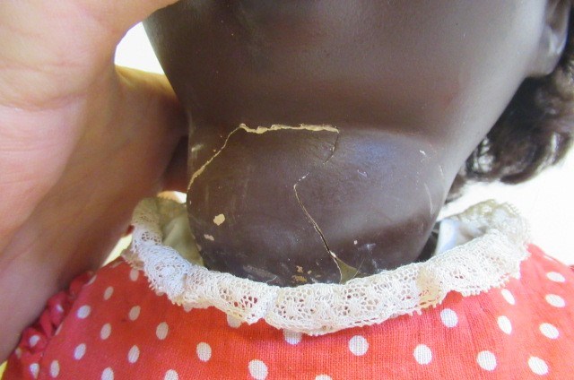 Two Armand Marseille mulatto socket head dolls Image