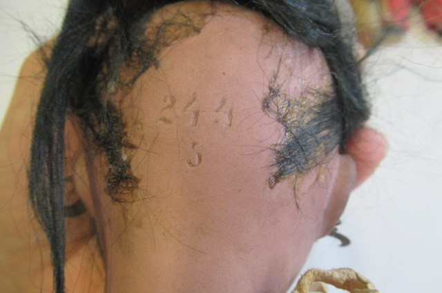 Two Native American themed bisque socket head dolls Image