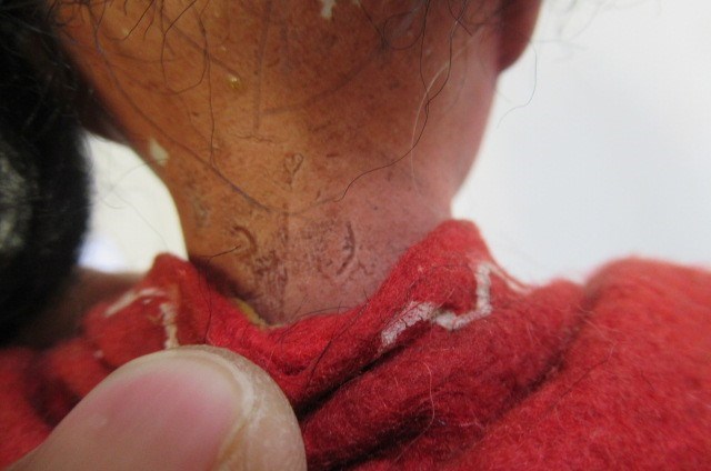 Two Native American themed bisque socket head dolls Image