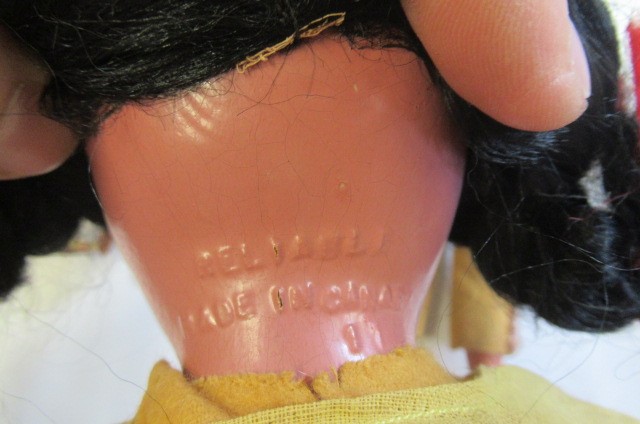 Two Native American themed bisque socket head dolls Image