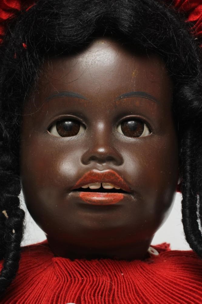 A rare Gebruder Kuhnlenz bisque socket head doll Image