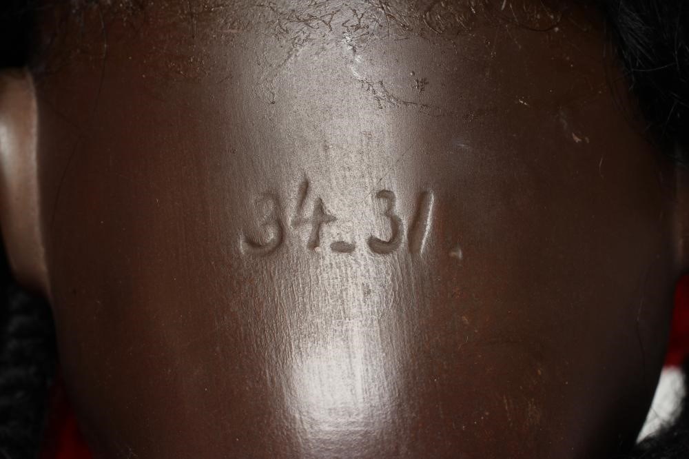 A rare Gebruder Kuhnlenz bisque socket head doll Image