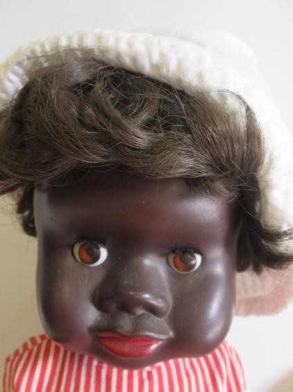 Three mulatto composition dolls Image