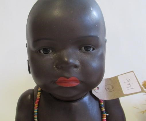 Two Heubach Koppelsdorf 399 mulatto bisque socket head dolls Image