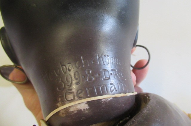 Two Heubach Koppelsdorf 399 mulatto bisque socket head dolls Image