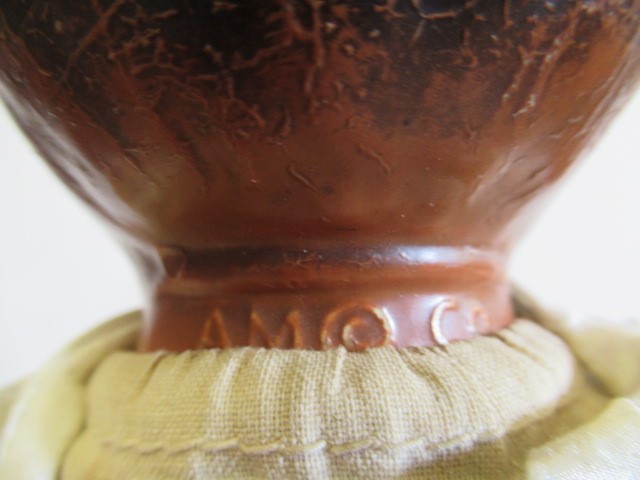 Two bisque socket head mulatto dolls Image