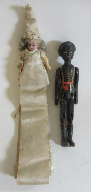 A small bisque socket head doll Image